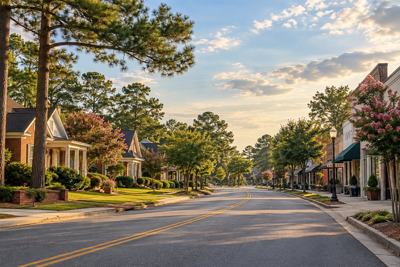 AI-generated illustration of Warner Robins, Georgia